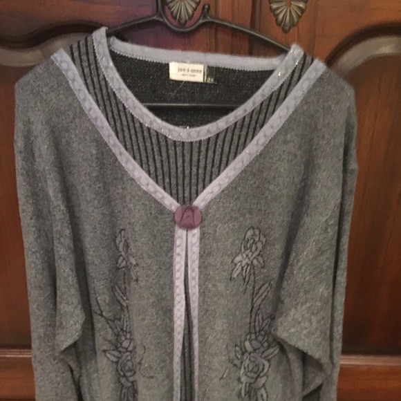 🔥⬇️💥Cozy Twin Look Sweater 1X⬇️🔥 - Picture 3 of 8